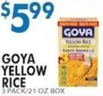 Associated Goya yellow rice offer