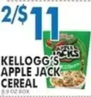 Associated Kellogg's apple jack cereal offer