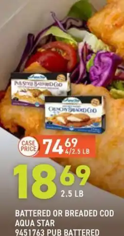 US Foods Chef's Store Aqua Star Battered Or Breaded Cod offer
