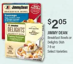 Commissary Jimmy Dean Breakfast Bowls or Delights Dish offer