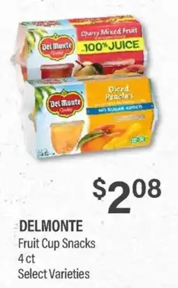 Commissary Del Monte Fruit Cup Snacks offer