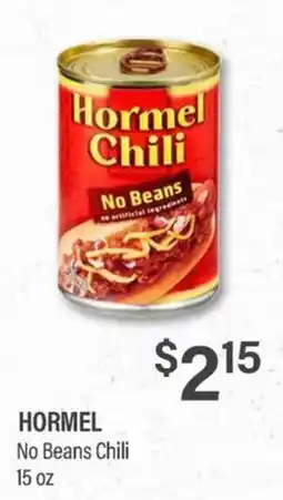 Commissary Hormel no beans chili offer