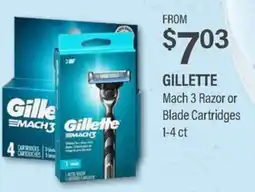 Commissary Gillette Mach 3 Razor or Blade Cartridges offer