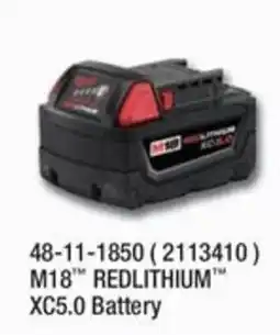 Fastenal M18 Redlithium Xc5.0 Battery offer