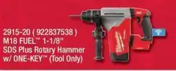 Fastenal Milwaukee M18 FUEL 1-1/8" SDS Plus Rotary Hammer offer