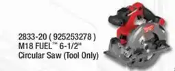 Fastenal M18 Fuel 6-1/2" Circular Saw offer