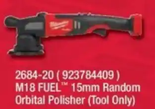 M18 FUEL 15mm Random Orbital Polisher