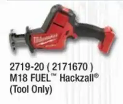 Fastenal Milwaukee M18 FUEL Hackzall offer