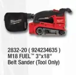 Fastenal Milwaukee M18 FUEL Belt Sander offer