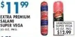 Associated Extra Premium Salami Super Vega offer