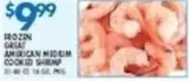 Associated Frozen American Medium Coocked Shrimp offer