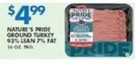 Associated Nature's Pride ground turkey offer