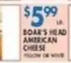 Associated Boar's Head American Cheese offer