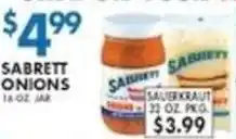 Associated Sabrett onions offer