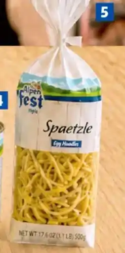 Lidl Alpenfest spaetzle German egg pasta offer