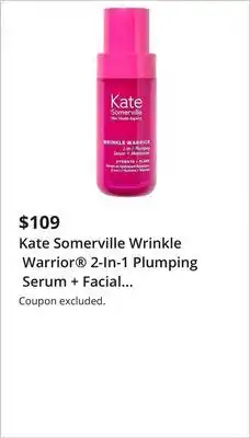 JC Penney Kate Somerville Wrinkle Warrior 2-In-1 Plumping Serum + Facial Moisturizer offer