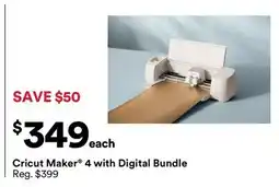 Michaels Cricut Maker 4 with Digital Bundle offer