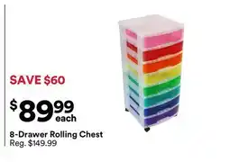 Michaels 8-Drawer Rolling Chest offer