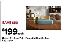 Michaels Cricut Explore 5 + Essential Bundle Teal offer
