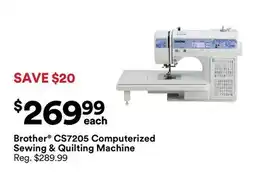 Michaels Brother CS7205 Computerized Sewing & Quilting Machine offer