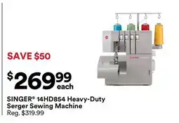 Michaels SINGER 14HD854 Heavy-Duty Serger Sewing Machine offer
