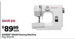Michaels SINGER M1000 Sewing Machine offer
