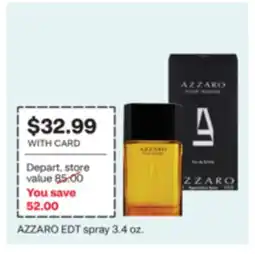CVS AZZARO EDT spray 3.4 oz offer