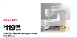 Michaels SINGER M1500 Sewing Machine offer