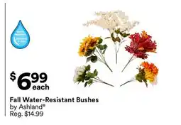 Michaels Fall Water-Resistant Bushes offer