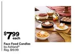 Michaels Faux Food Candles offer