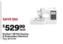 Michaels Brother SE700 Sewing & Embroidery Machine offer