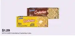CVS Colombina Crackeñas 4 pks offer