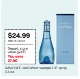 CVS DAVIDOFF Cool Water woman EDT spray offer