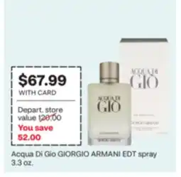 CVS Acqua Di Gio GIORGIO ARMANI EDT spray offer