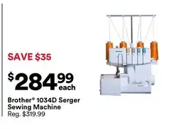 Michaels Brother 1034D Serger Sewing Machine offer