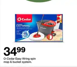 Target O-Cedar Easy Wring spin mop & bucket system offer