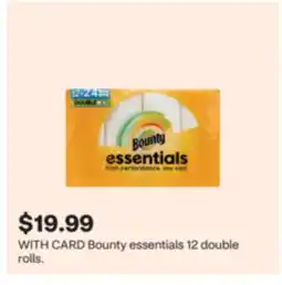 CVS Bounty essentials 12 double rolls offer