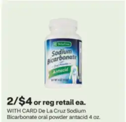 CVS De La Cruz Sodium Bicarbonate oral powder antacid 4 oz offer
