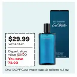 CVS DAVIDOFF Cool Water eau de toilette 4.2 oz offer