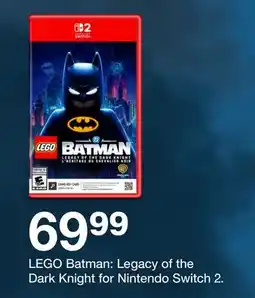Target LEGO Batman: Legacy of the Dark Knight for Nintendo Switch 2 offer
