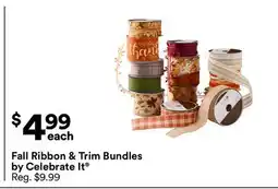 Michaels Fall Ribbon & Trim Bundles by Celebrate It offer