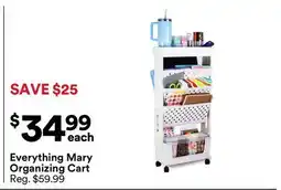 Michaels Everything Mary Organizing Cart offer