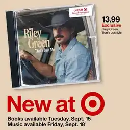 Target Riley Green, That's Just Me offer