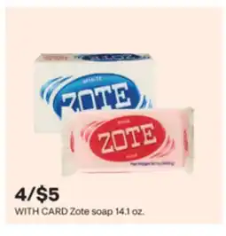CVS WITH CARD Zote soap 14.1 oz offer