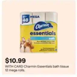 CVS Charmin Essentials bath tissue 12 mega rolls offer