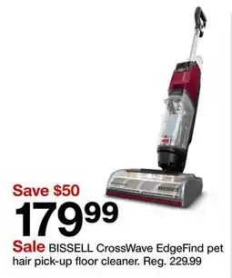 Target BISSELL CrossWave EdgeFind pet hair pick-up floor cleaner offer