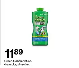 Target Green Gobbler 31-oz. drain clog dissolver offer