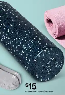 Target All In Motion travel foam roller offer