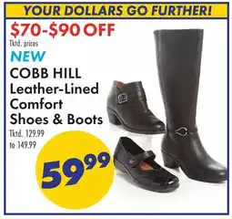 Boscov's NEW COBB HILL Leather-Lined Comfort Shoes & Boots offer
