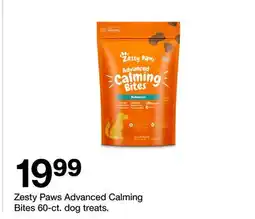 Target Zesty Paws Advanced Calming Bites 60-ct. dog treats offer